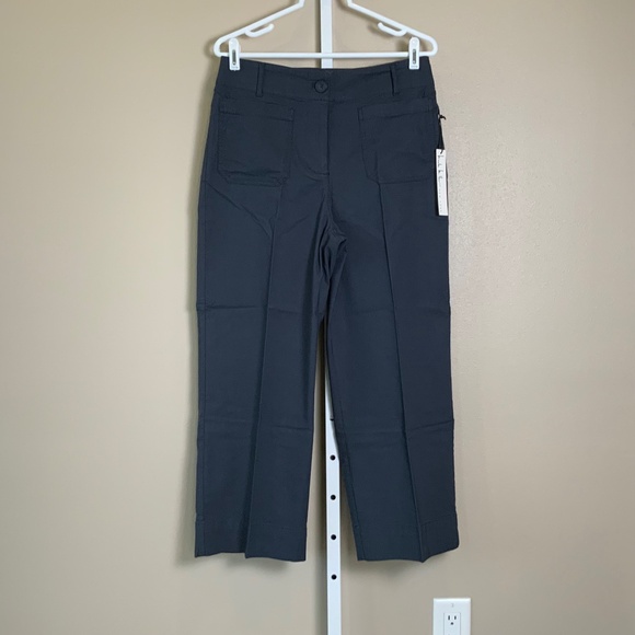 Nicole Miller Colette Cropped Hi-Rise Straight Leg Pants - Picture 1 of 16